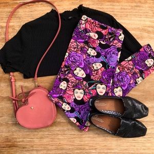 RARE DISNEY LULAROE TC2 Snow White Queen leggings